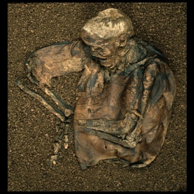 Figure 1. The remains of Lindow Man (Image copyright: The British Museum).